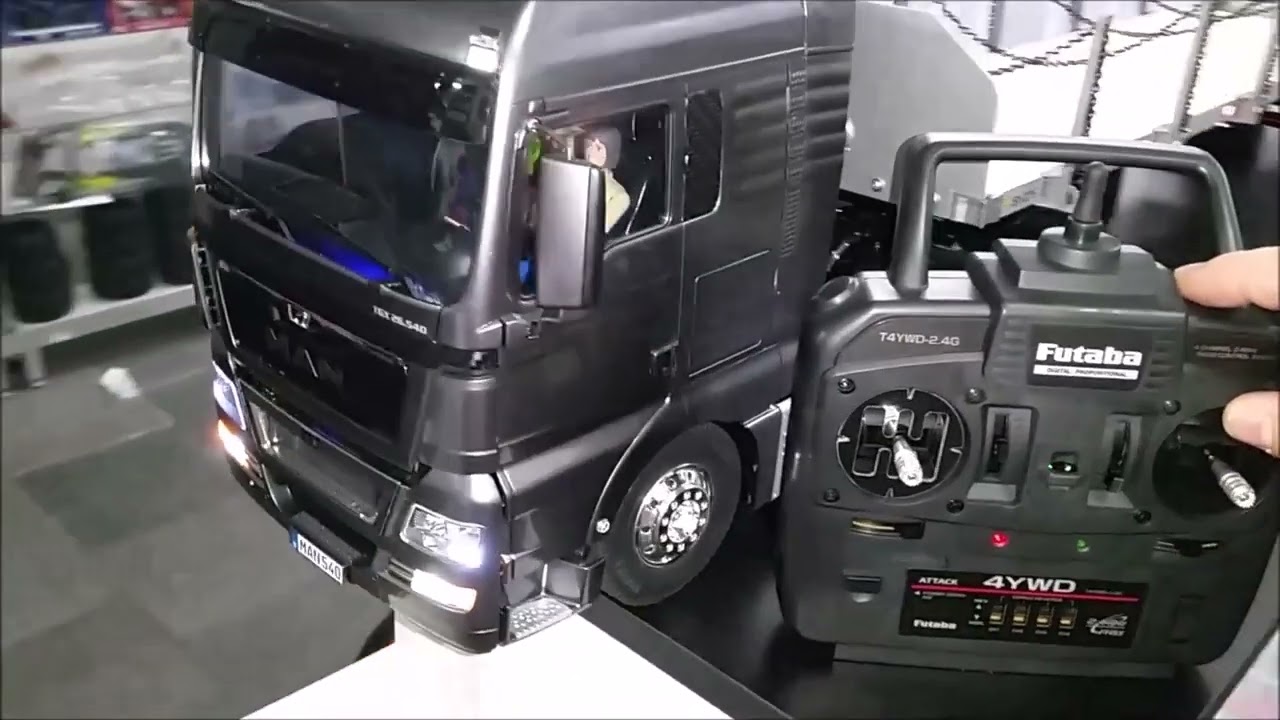 Tamiya Man Gun Metal 4YWD OB1 MFC01 Bitrem Flat-Bed de Controle Remoto