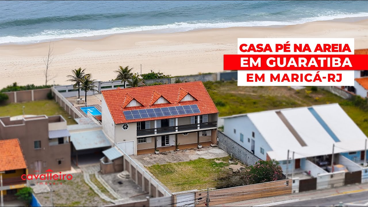 🏖️ CASA DE PRAIA, GUARATIBA, MARICÁ-RJ, TERRENÃO 960m², 3 QUARTOS E PISCINA. ENERGIA SOLAR.
