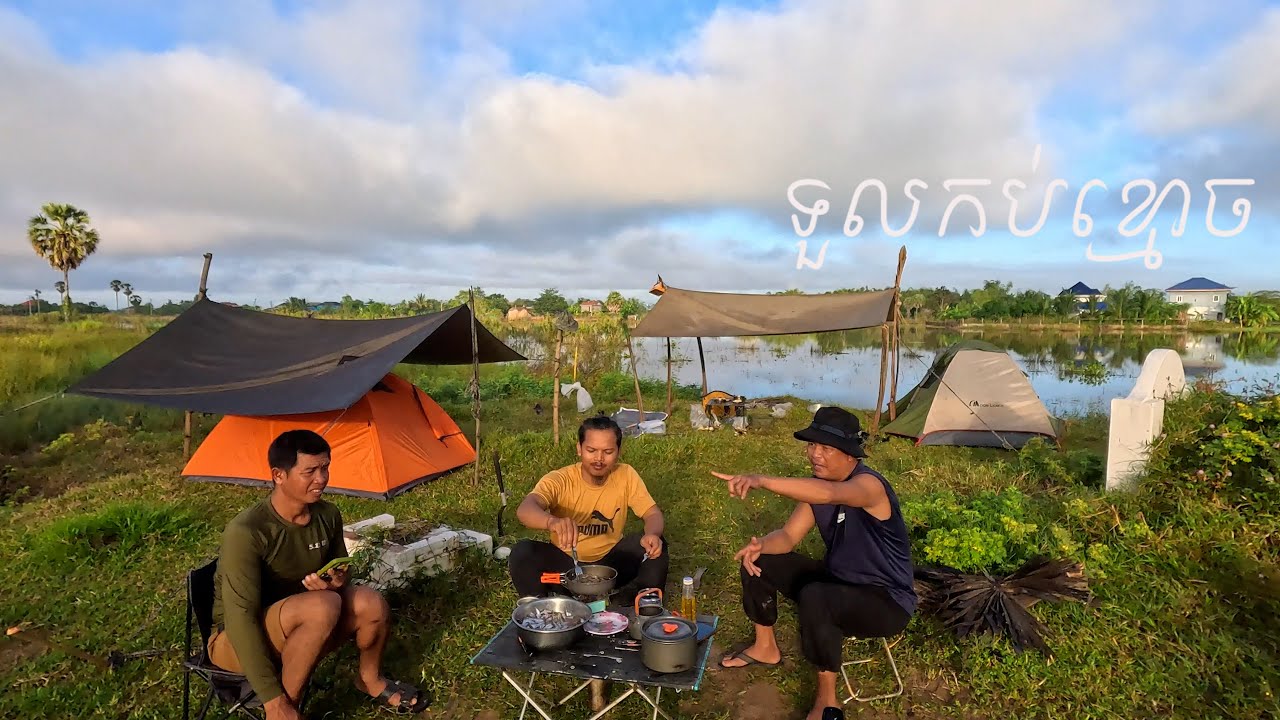 Buying Fresh Fish for Cooking | Camping with Friends at an Abandoned Graveyard