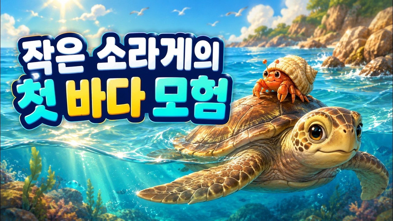 잠들기 좋은 창작동화 | 거북이 등에 올라탄 소라게 🌙