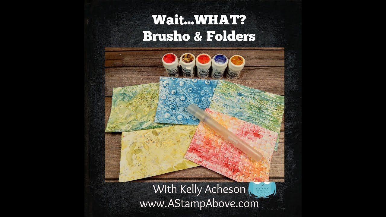 Brusho & Embossing Folders!