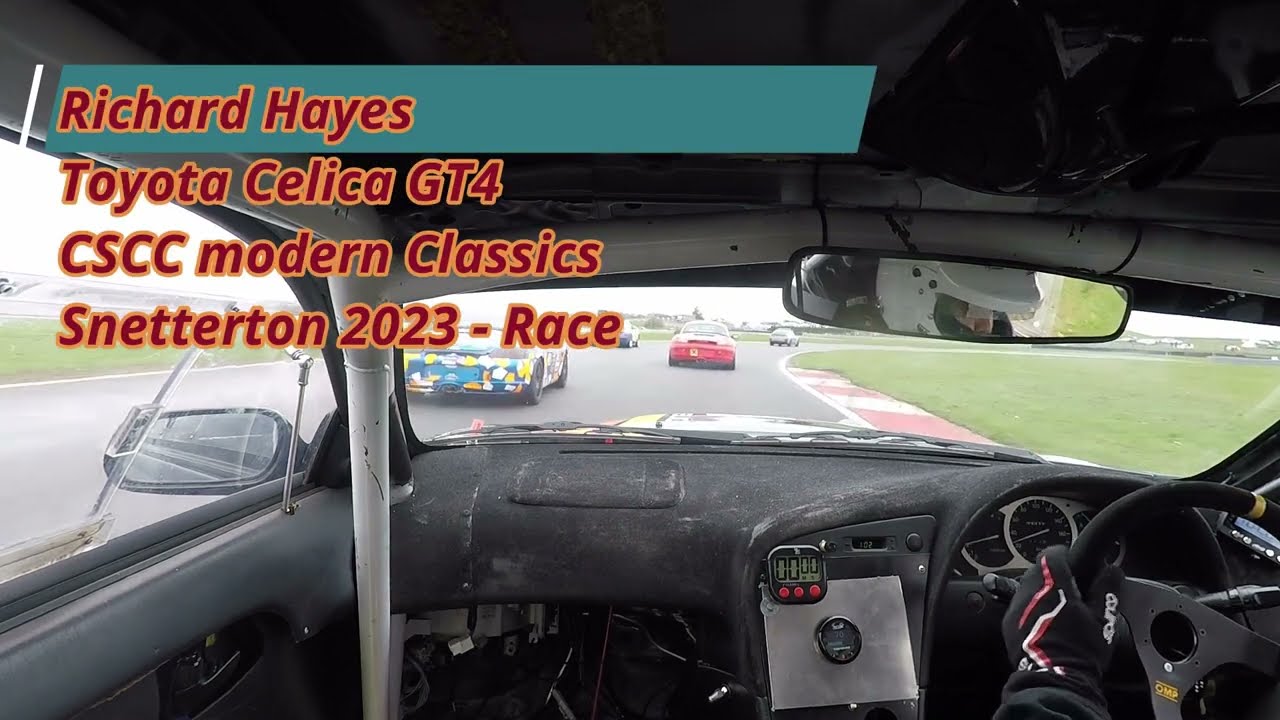 Toyota celica gt4, cscc Modern Classics snetterton 2023 race