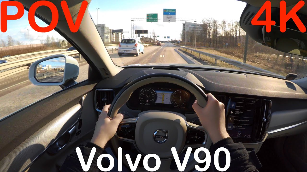 4K POV 2018 Volvo V90 D4 Business Inscription Drive + Quick Review - PointOfViewCars