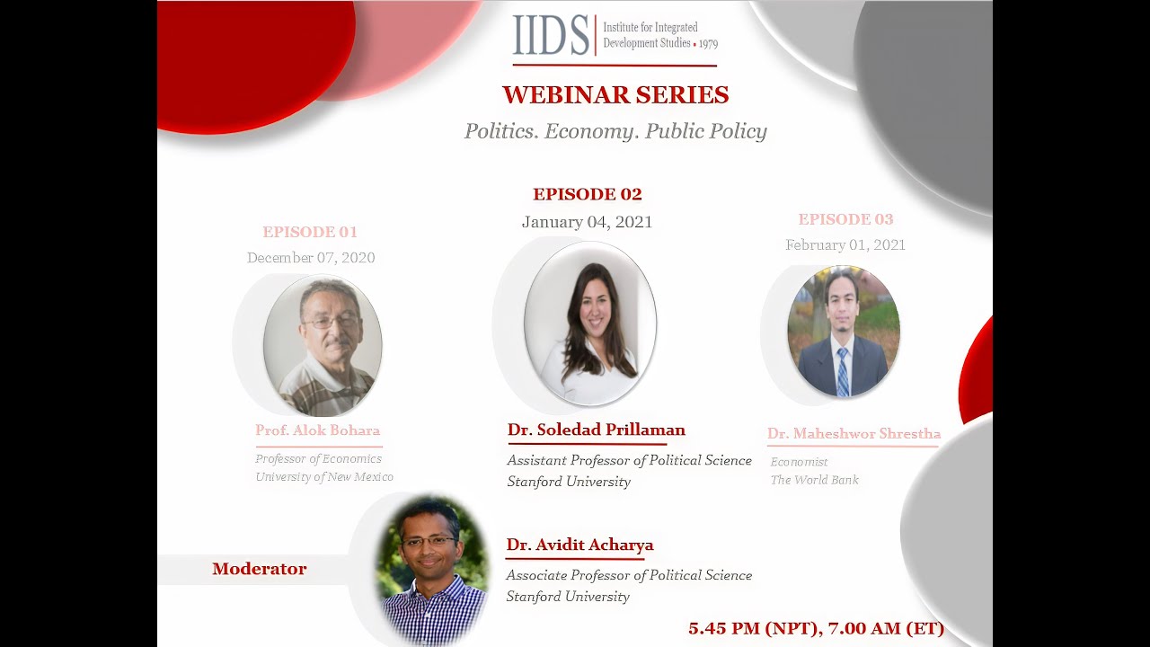 Episode 02: IIDS Webinar Series on Politics, Economy and Public Policy