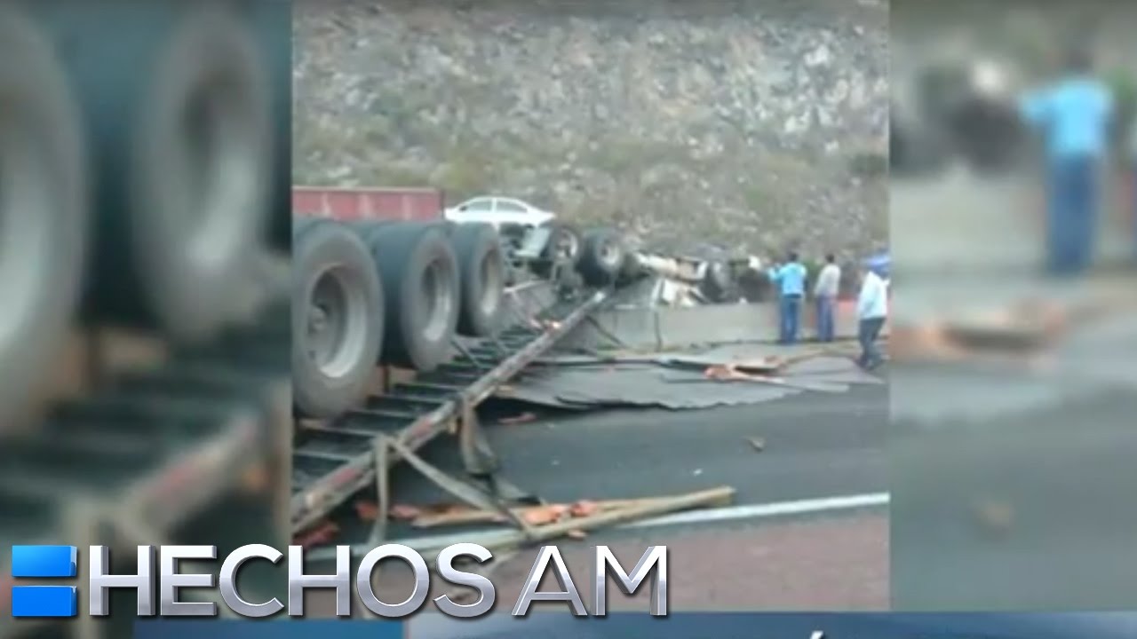 Video: Chocan tr&aacute;ileres en arco norte. Cierran circulaci&oacute;n