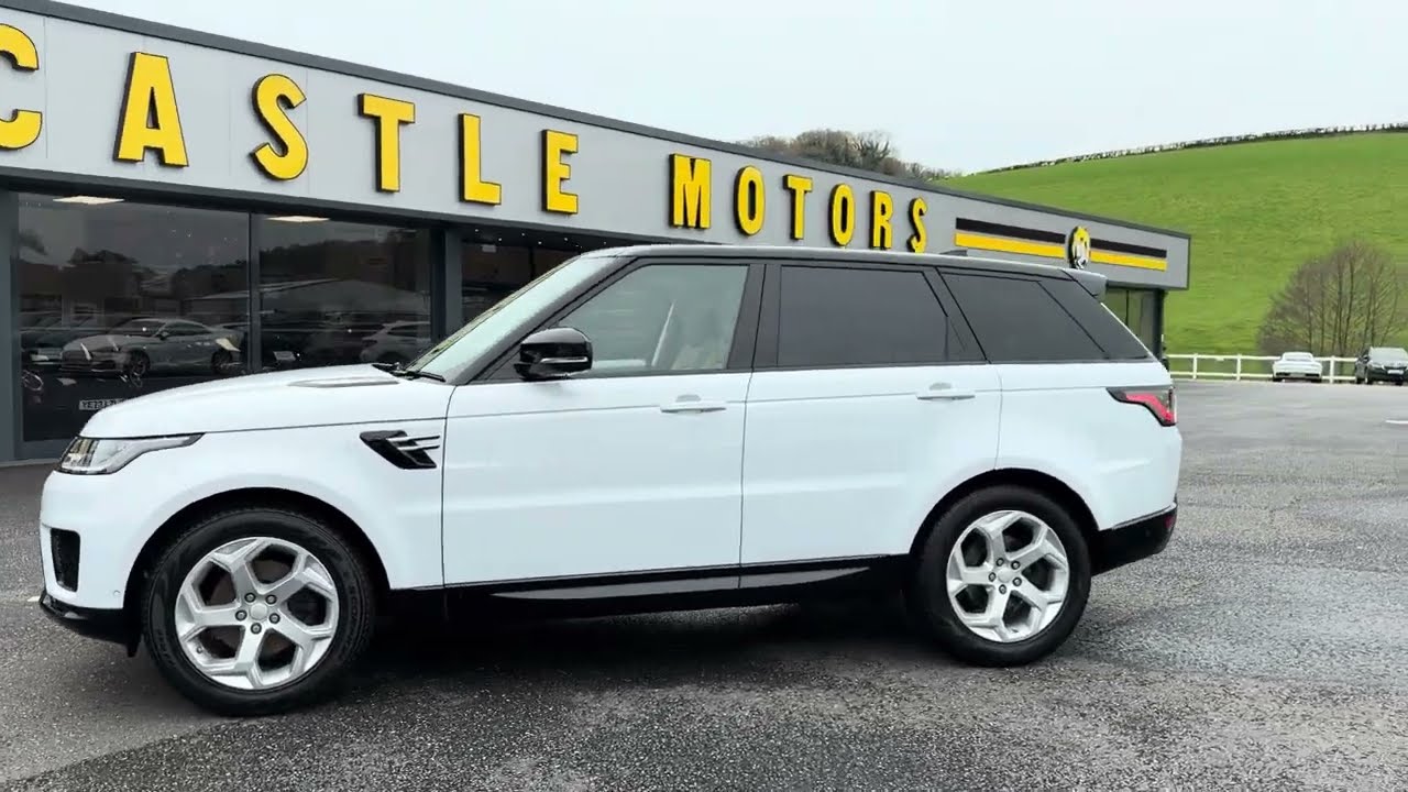 Range Rover Sport 3.0 SD V6 HSE Diesel Facelift Yulong White / Black for sale at Castle Motors