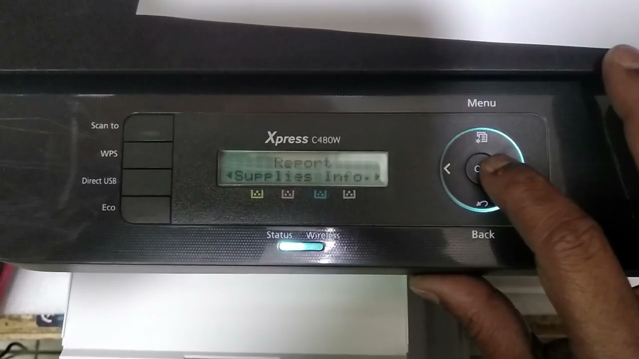 Samsung Xpress C480W Check Toner Level Without Computer