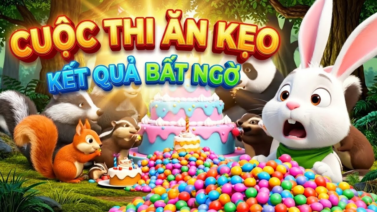 Cuộc thi ăn bánh kẹo tưởng vui… ai ngờ kết cục này 😳🍰Xem tới cuối để biết chuyện gì xảy ra!