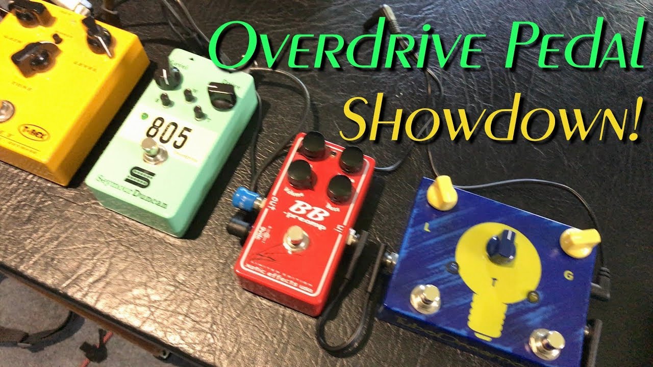 Overdrive Pedal Showdown : 80's Tubescreamer vs Jam Pedals, T-Rex, Seymour Duncan, Exotic