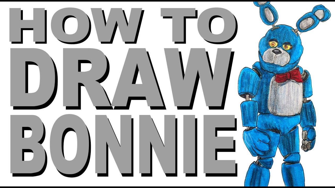 How to draw Bonnie (FNaF Movie)