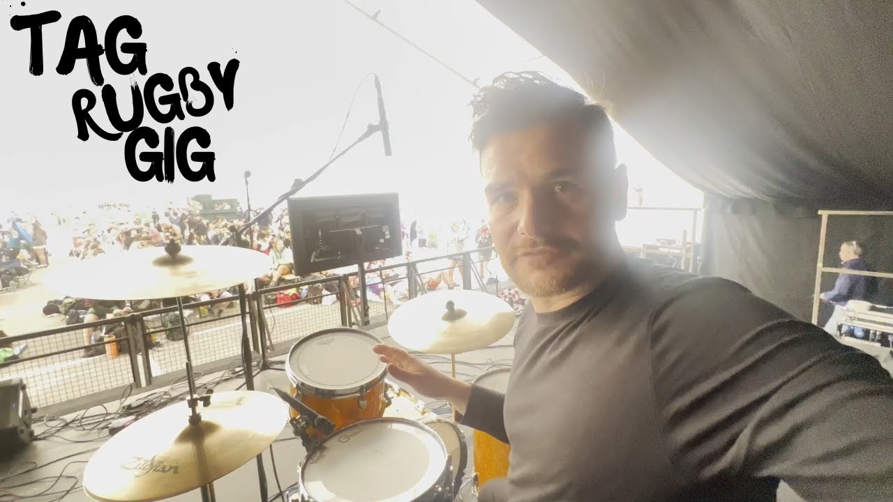 🎶 A Day in the Life of a Professional Drummer | Brendan Jones at Pig and Porter Tag Rugby Finals 🥁