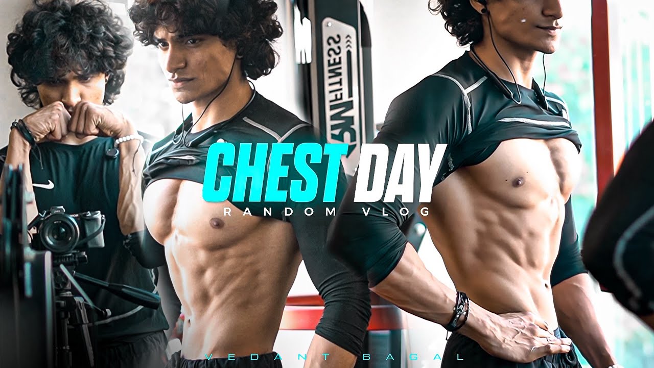 CHEST WORKOUT AT GYM!  Hindi Gym Vlog🇮🇳