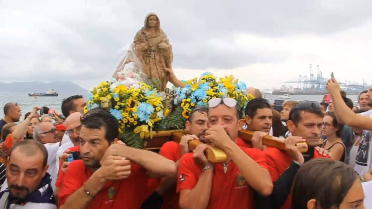 La Romeria de la Virgen de La Palma todo un exito pese al mal tiempo