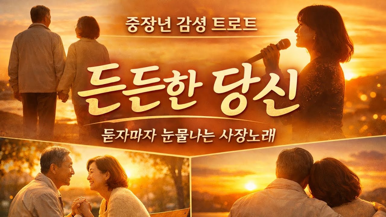 든든한 당신 💖 듣자마자 눈물나는 중장년 감성 트로트 | 행복한 사랑노래