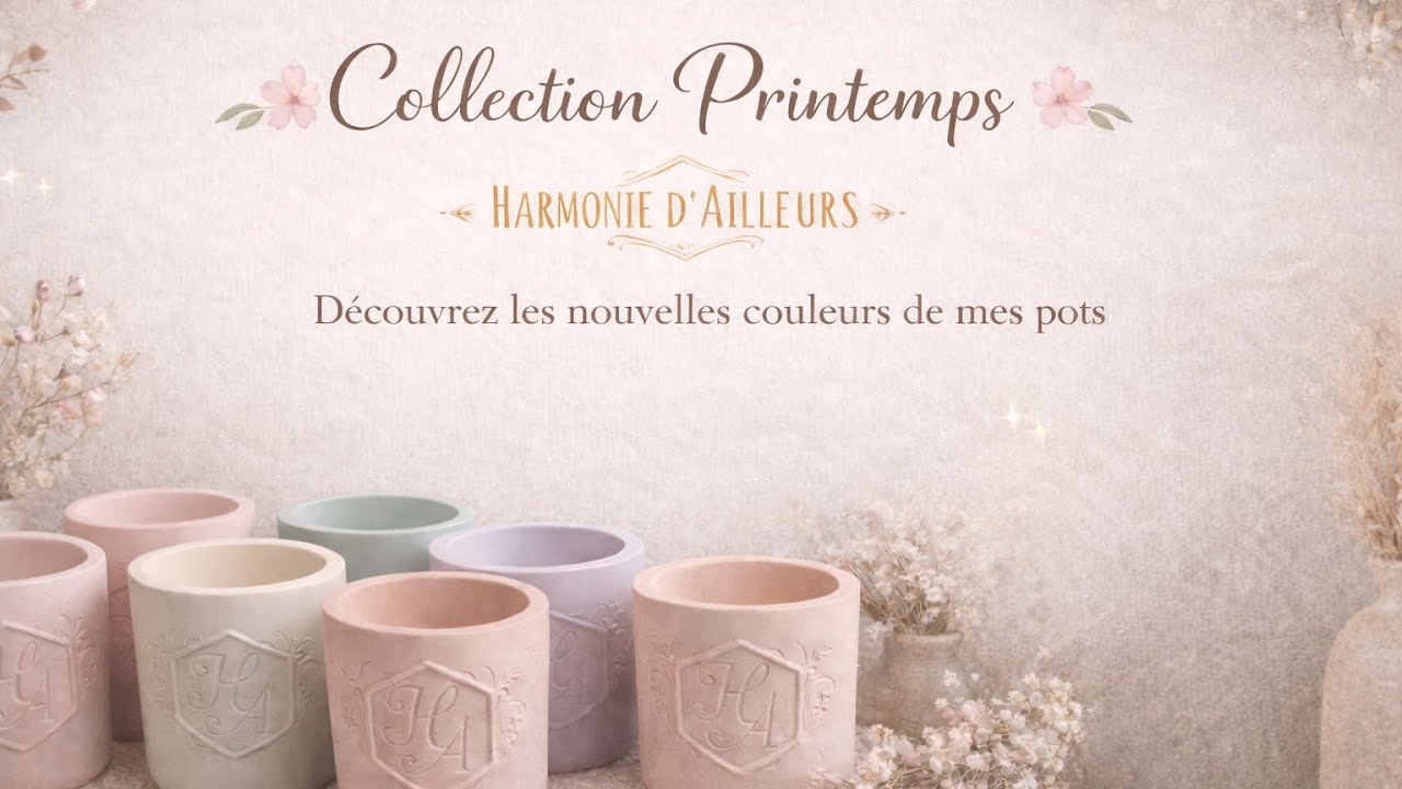 Les nouvelles couleurs de mes pots – Collection Printemps 🌸