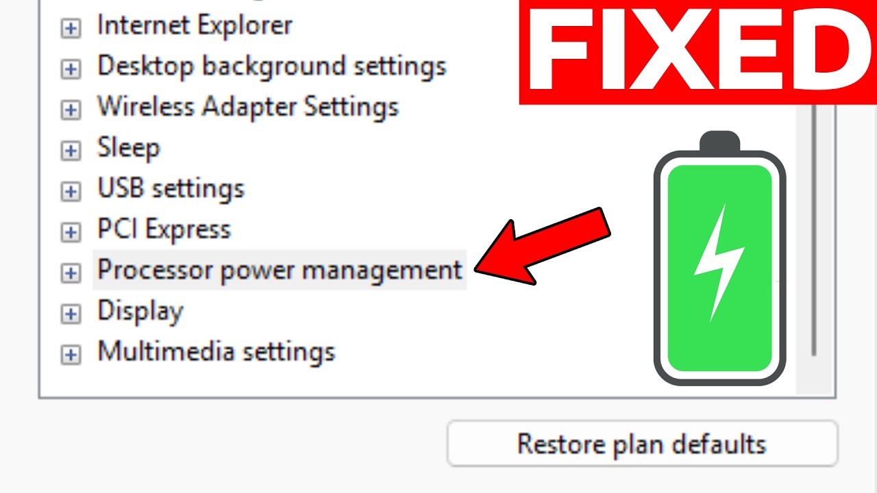 How To Fix Missing Processor Power Management in Windows