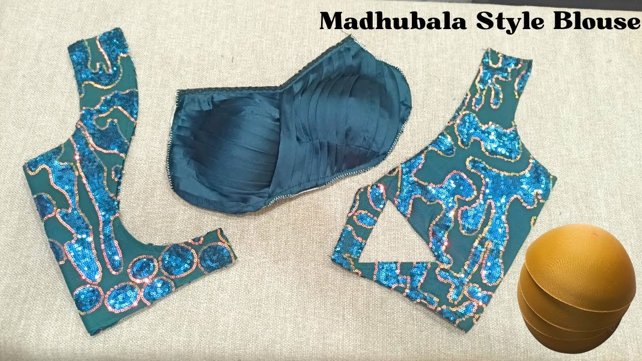 Madhubala Pleated Blouse | Madhubala Blouse Style | Madhubala Blouse New Cutting | Blouse Design