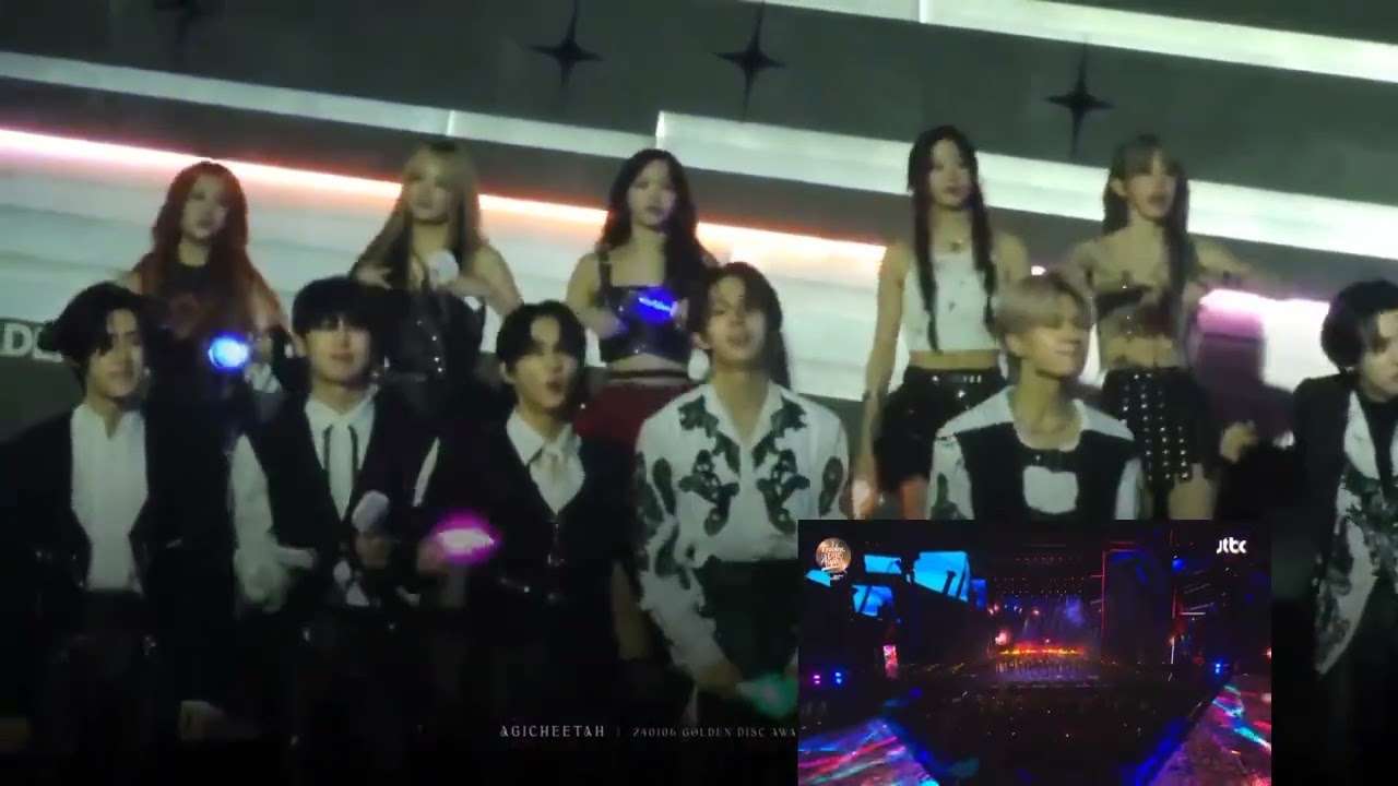 ENHYPEN & LE SSERAFIM reaction to SEVENTEEN GDA 2023 (super)