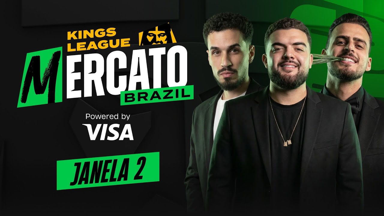 🔥 MERCATO KINGS LEAGUE BRAZIL 2026 - JANELA 2 - AO VIVO!