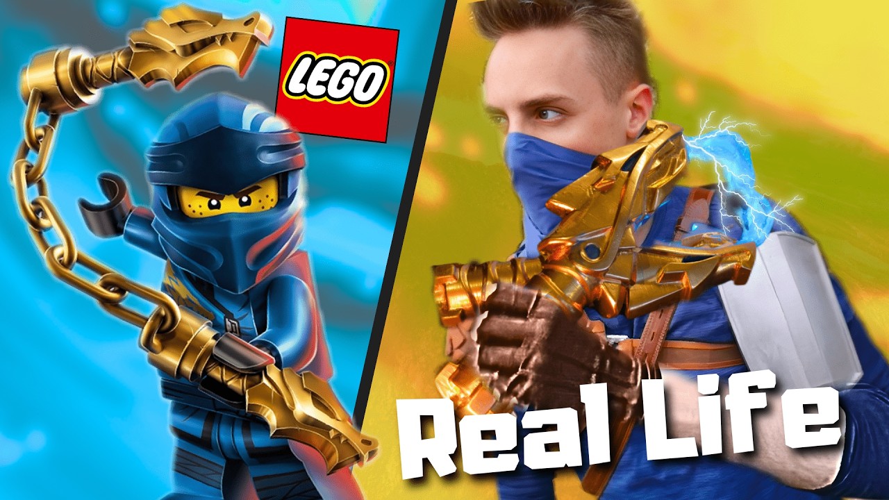 Эпическая сборка LEGO Ninjago: нунчаки молний в натуральную величину!