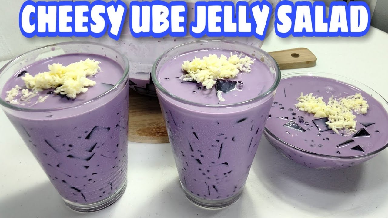 CHEESY UBE JELLY SALAD | UBE JELLY
