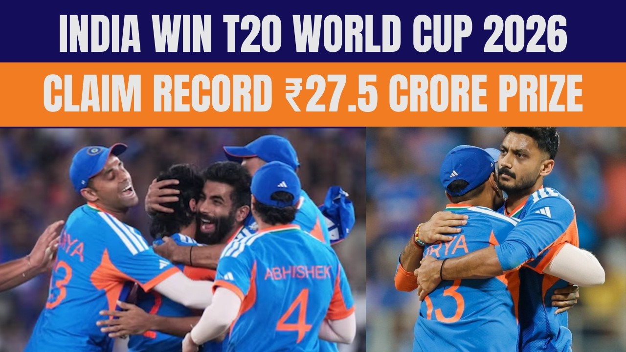 India win T20 World Cup 2026; claim record ₹27.5 crore prize money | News9