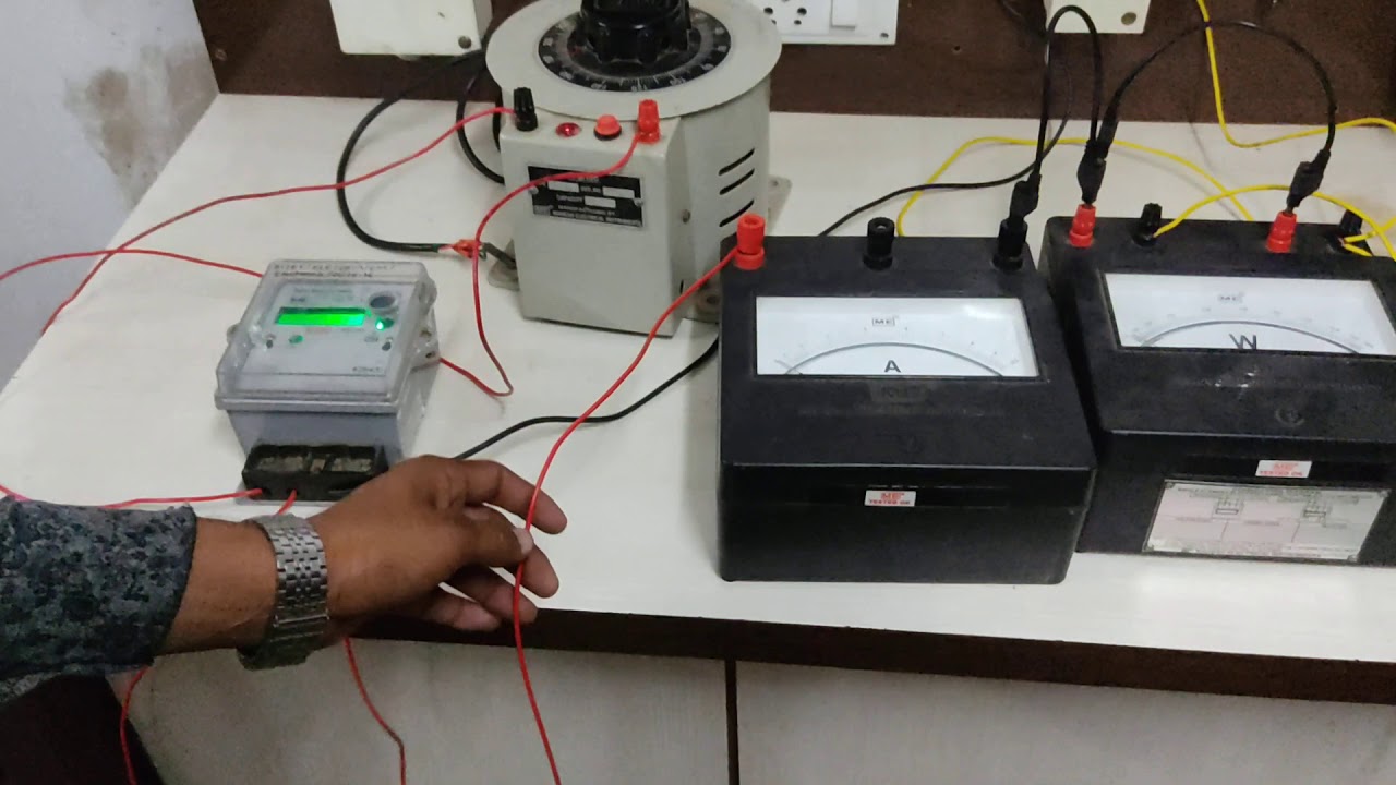 calibration of single phase electronic energymeter