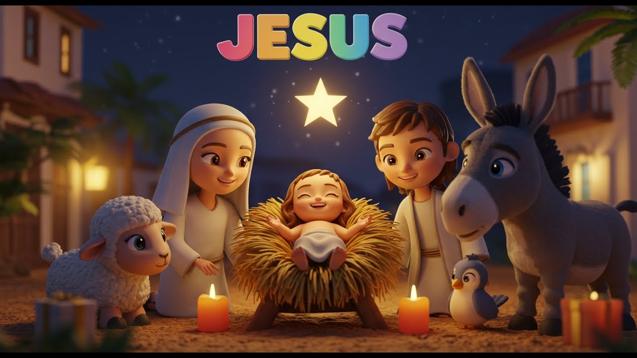 Jesus Cristo – O Presente de Deus para o Mundo  História Infantil Bíblica  👶👑🎄🌟💛