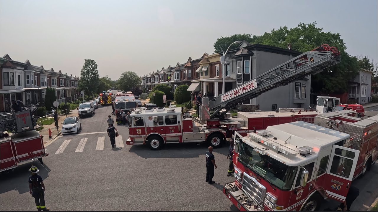 Roof Rescue N Bentalou and Harlem Ave in Baltimore 6-3-25