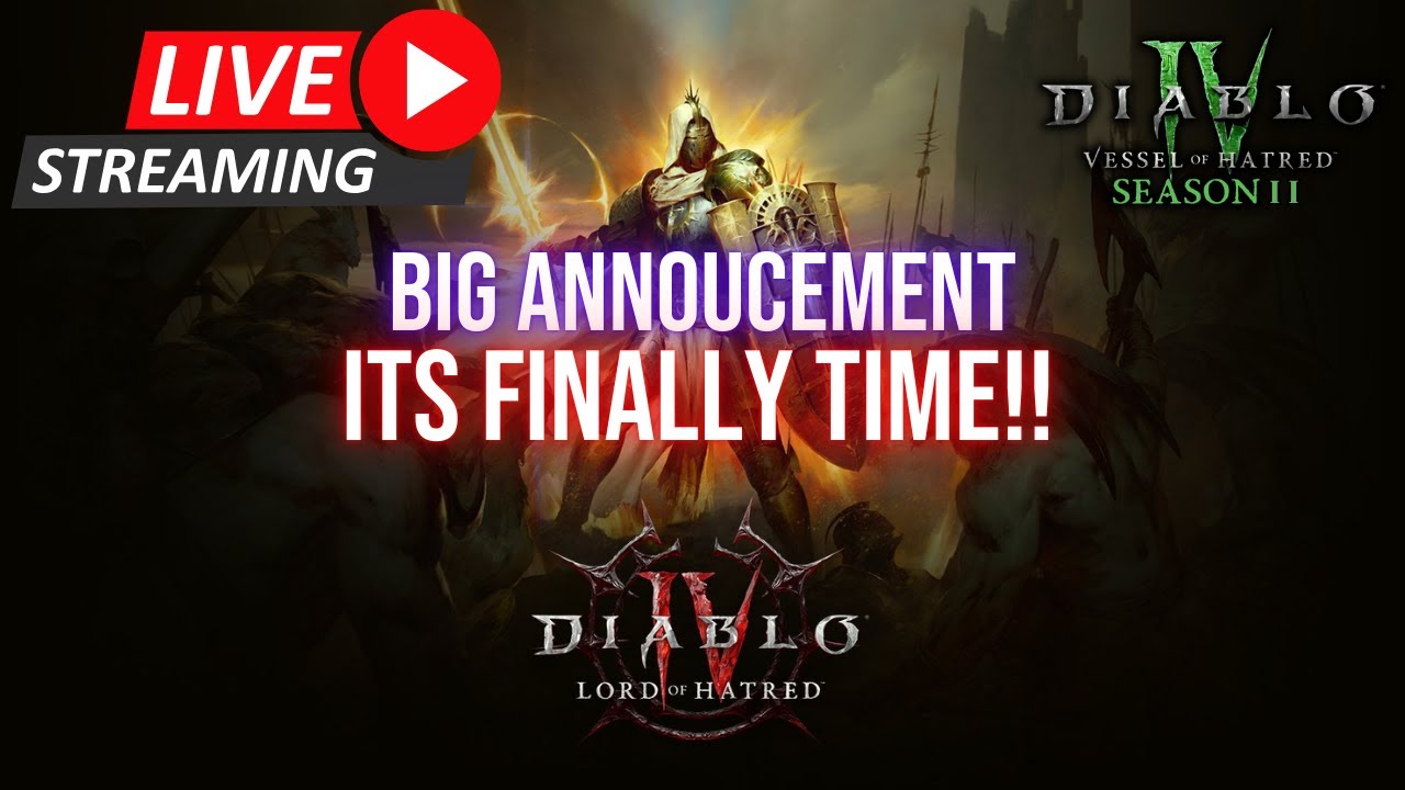 IT'S HERE! DIABLO 30. Huge Reveals Today! #Diablo4 #Diablopartner