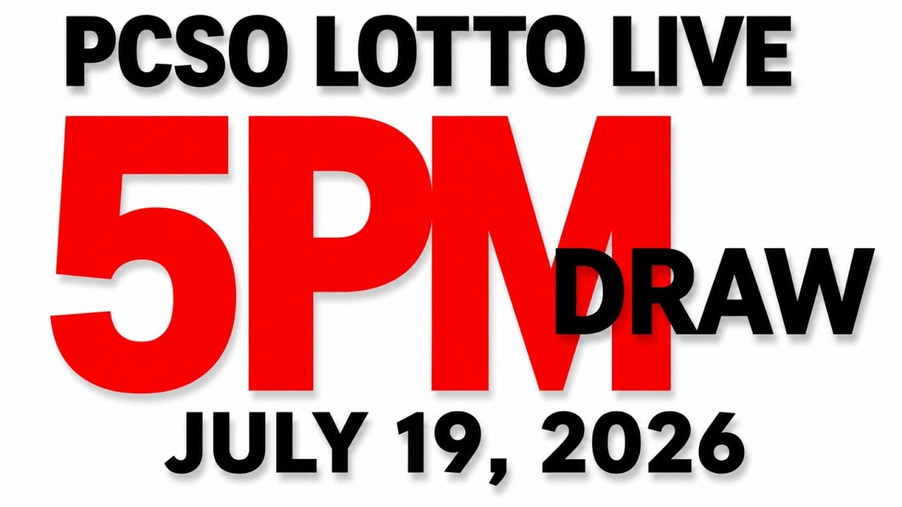 Lotto Result Today 5pm Draw July 19, 2026 Swertres Ez2  PCSO LIVE