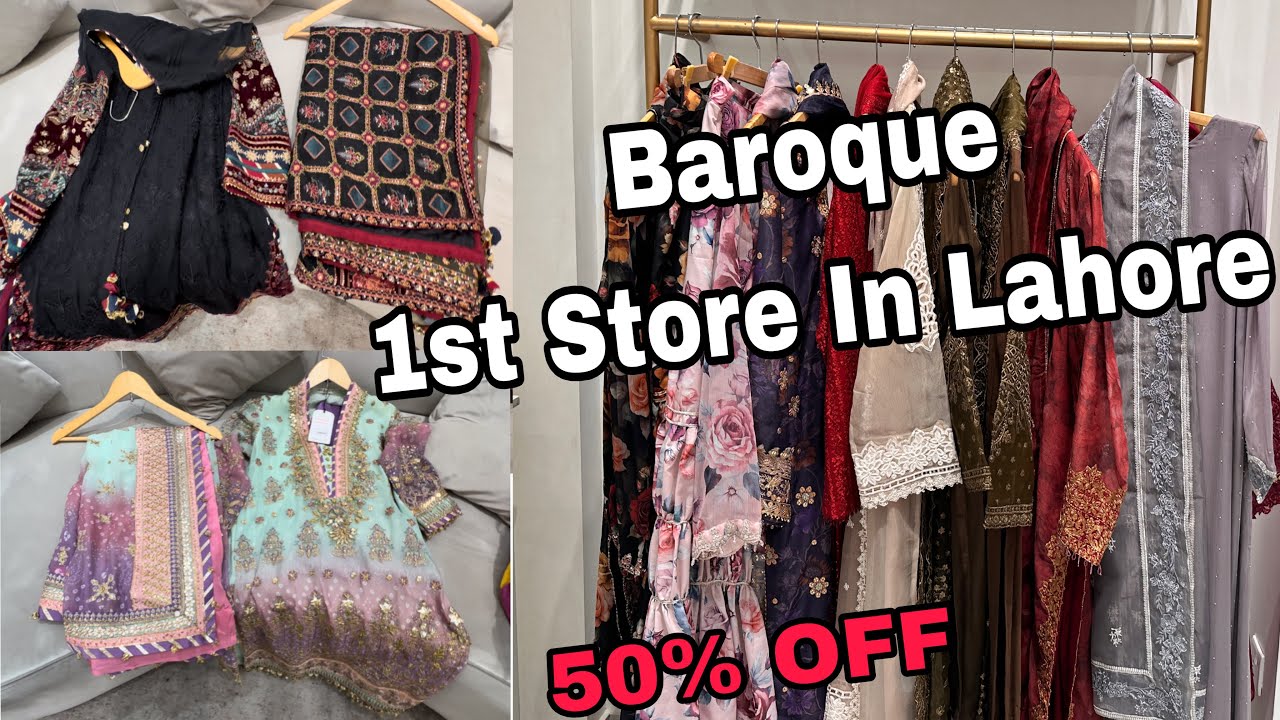 Baroque 1st Store In Lahore | Baroque Winter Sale | Winter velvet Collection 2025| FGL