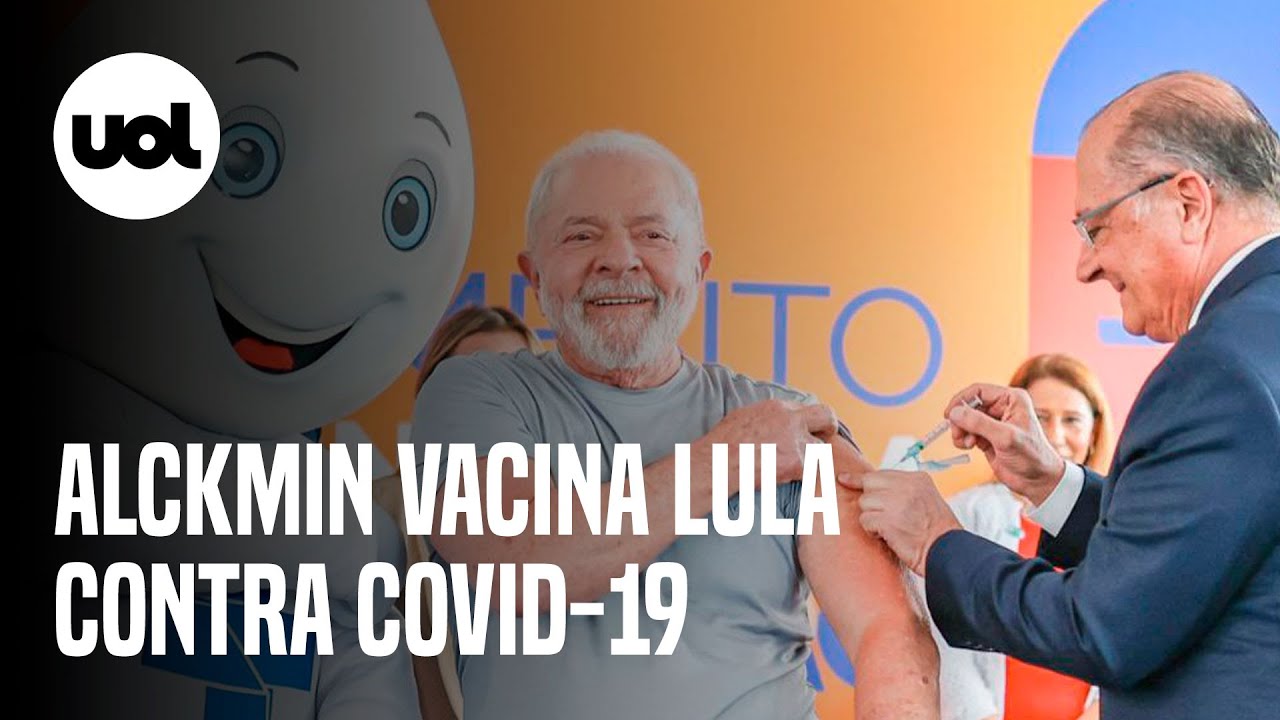 Alckmin aplica vacina em Lula com dose de reforço contra covid-19; veja vídeo