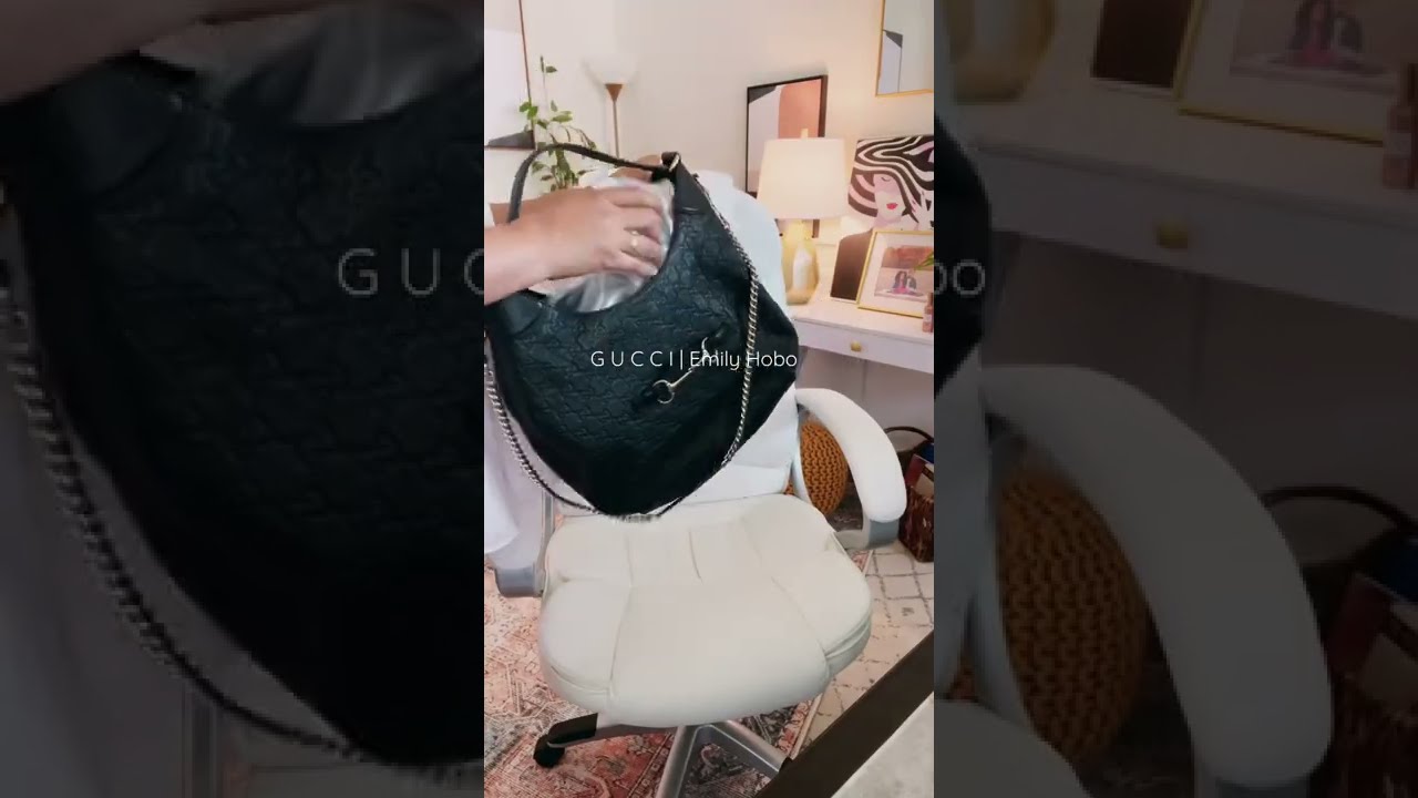 Gucci Emily Hobo / Unboxing / What&rsquo;s in my Bag? #Fashionphile #EmilyHobo #Gucci
