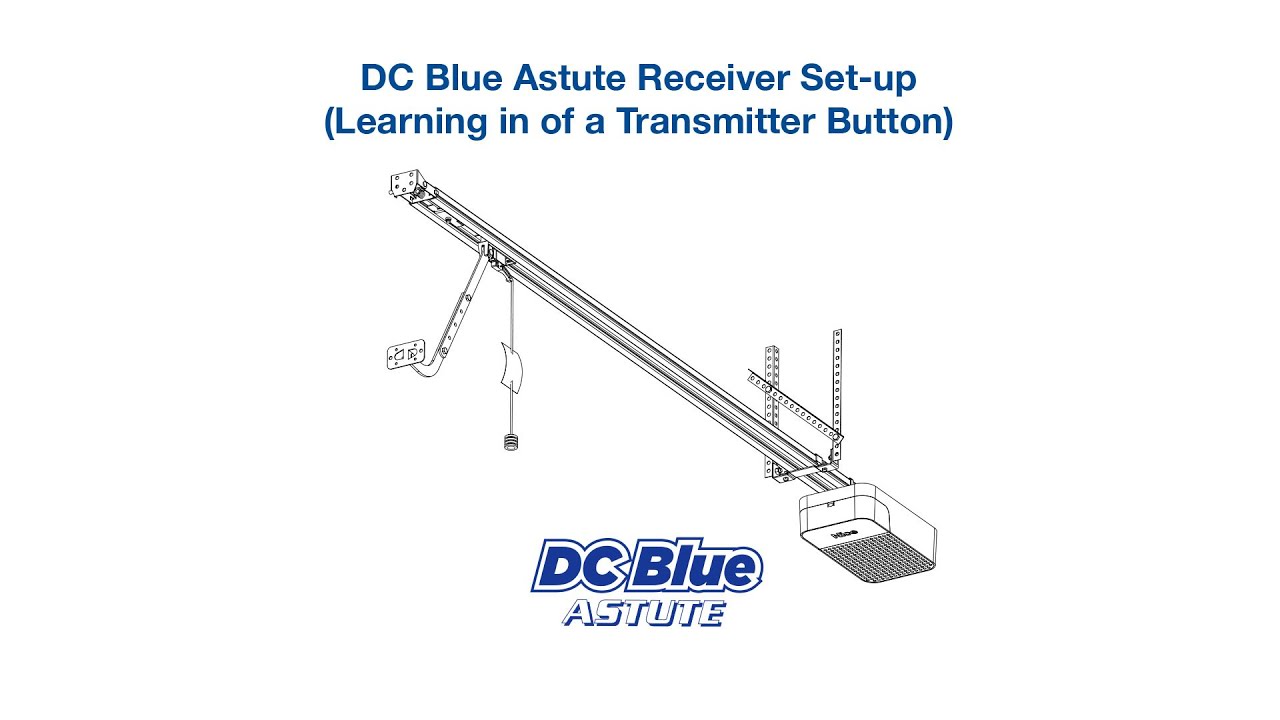 How to learn in a Nice remote into your DC Blue Astute garage door operator