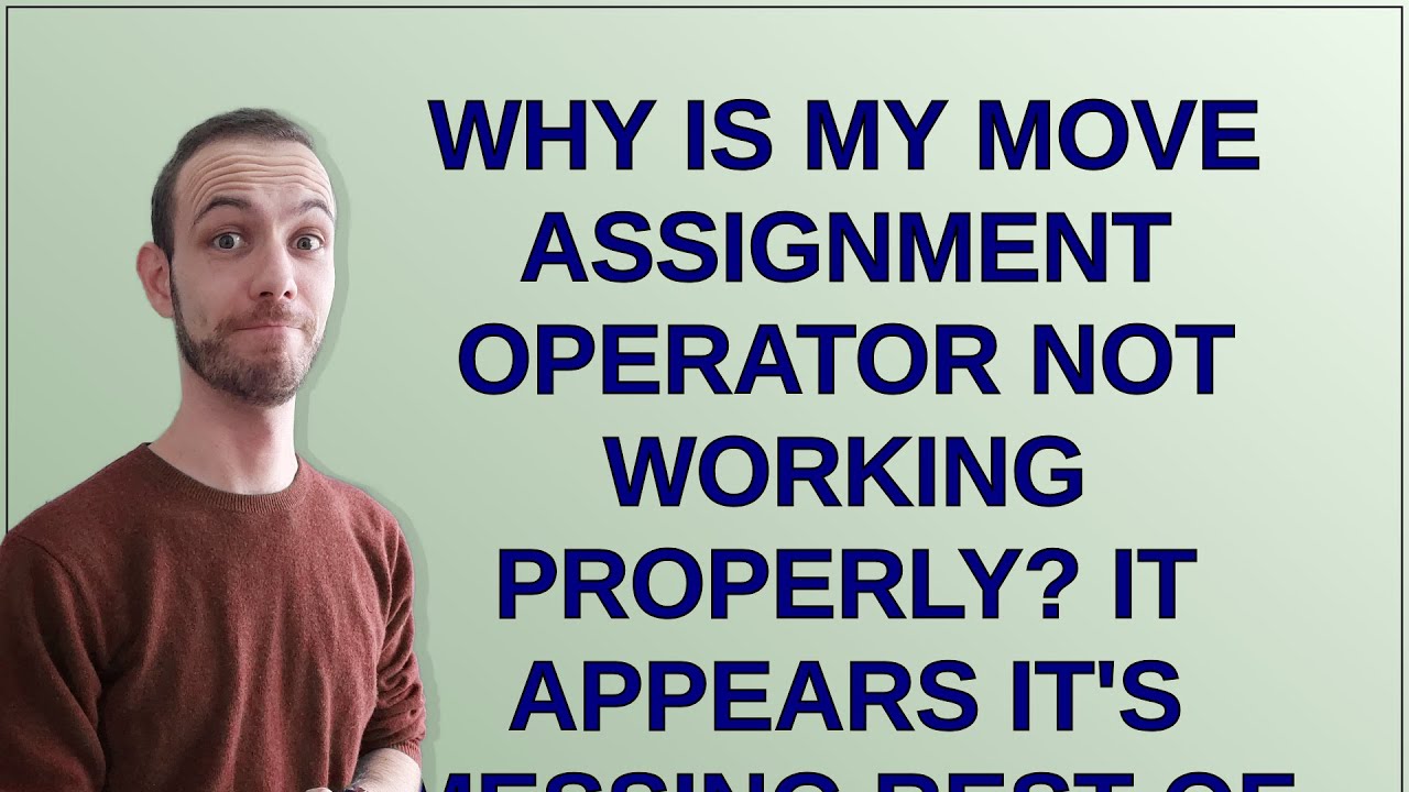 Why is my move assignment operator not working properly? It appears it's messing rest of couts in...