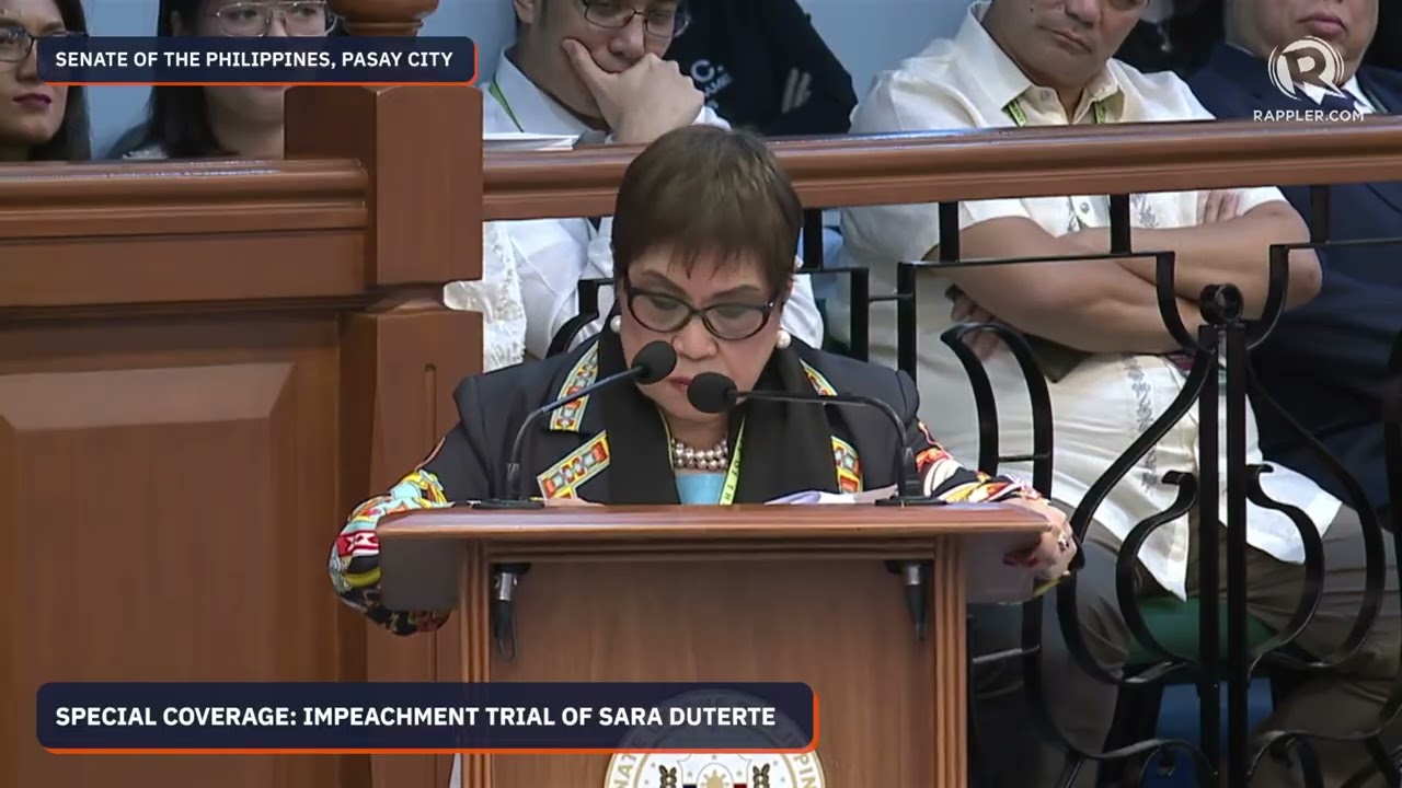 Prosecution withdraws request to let Atty. Zuleika Lopez take witness stand