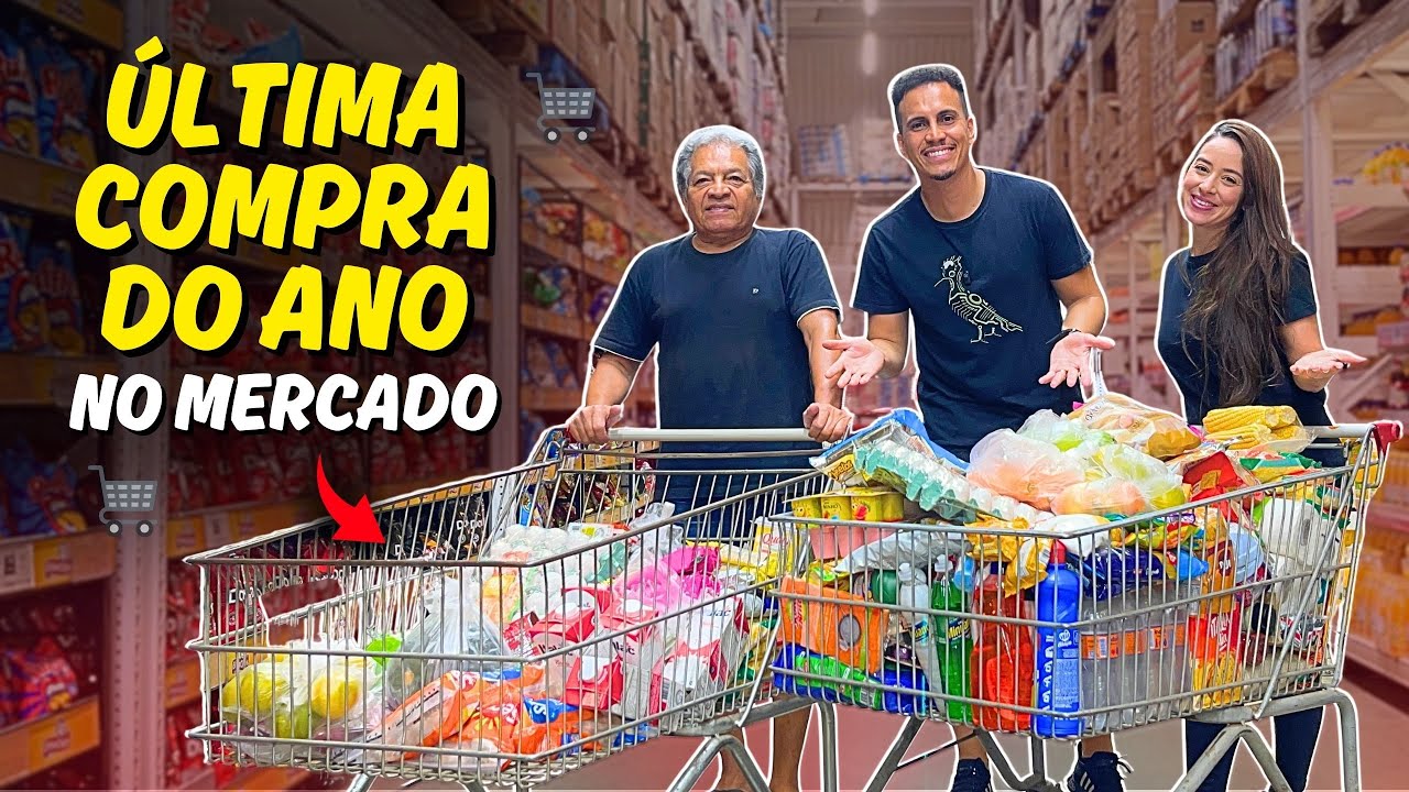 DEU MAIS DE R$ 1.000,00? VEJA TUDO QUE COMPRAMOS E QUANTO DEU TOTAL| Última Compra do Ano no Mercado
