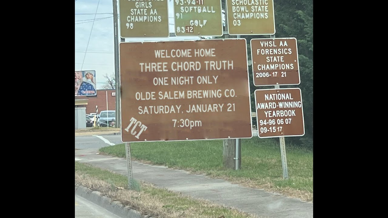 Three Chord Truth Live January 21, 2023 Olde Salem Brewing Company, Salem, Virginia