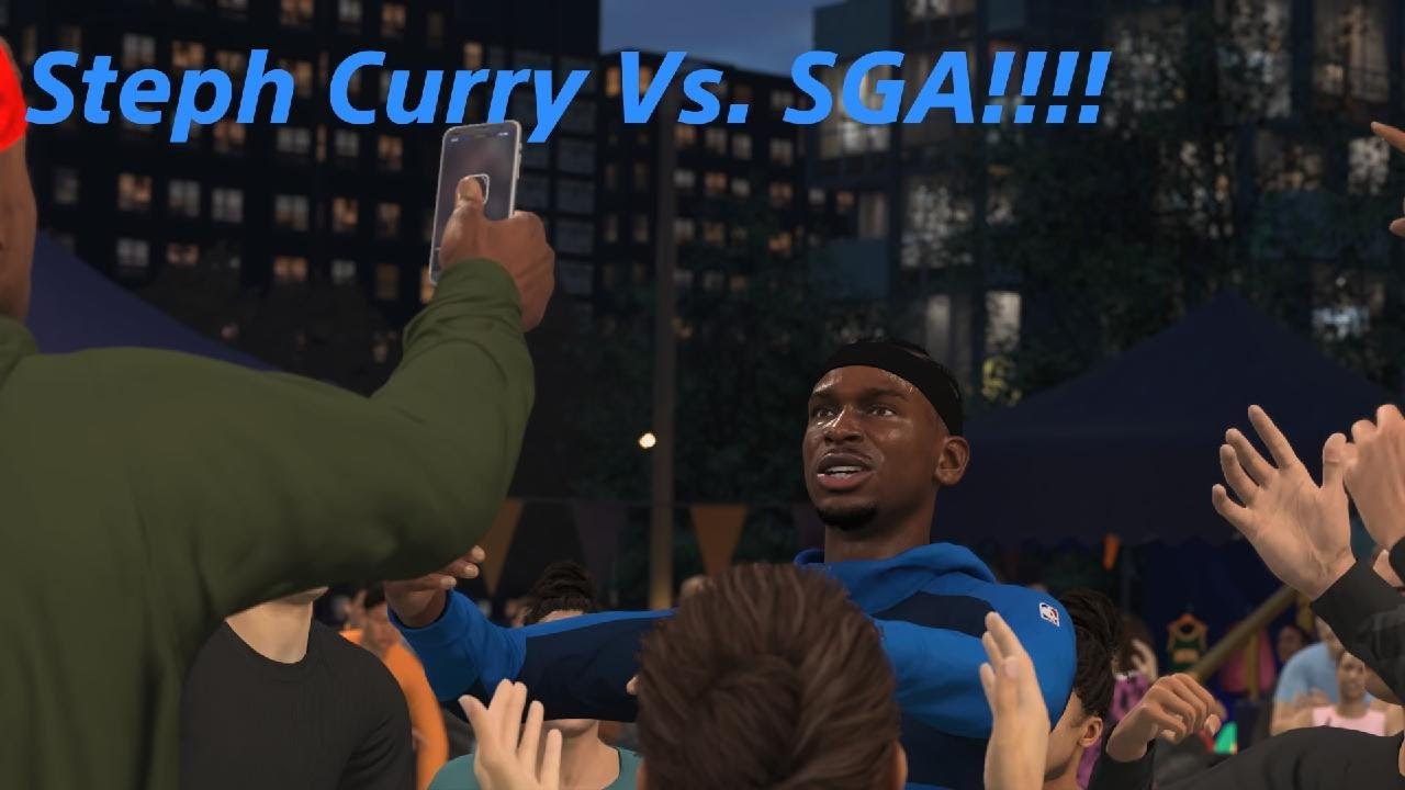 SGA. V. S. Steph Curry. Black top. Match.