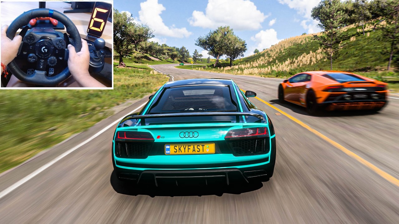 1191HP AUDI R8 vs MODERN CARS - Forza Horizon 5 | Logitech G923 Steering Wheel