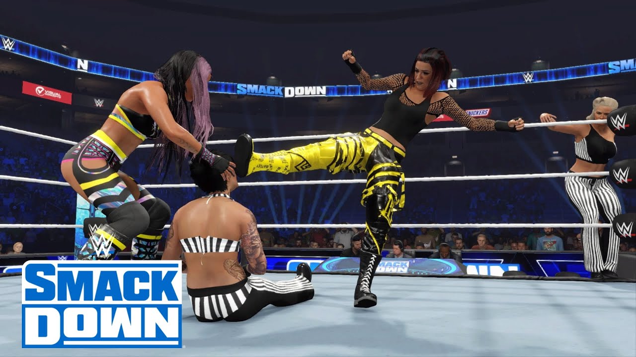 WWE 2K23 SMACKDOWN - WOMEN'S TAG TEAM CHAMPIONSHIP DAMAGE CTRL VS THE OUTCASTS