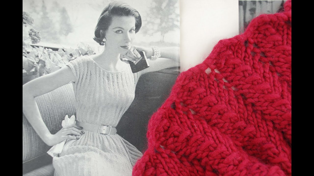 LACE SCARF KNITTING TUTORIAL - Vintage Lace Scarf Revisited, Beginners Edit