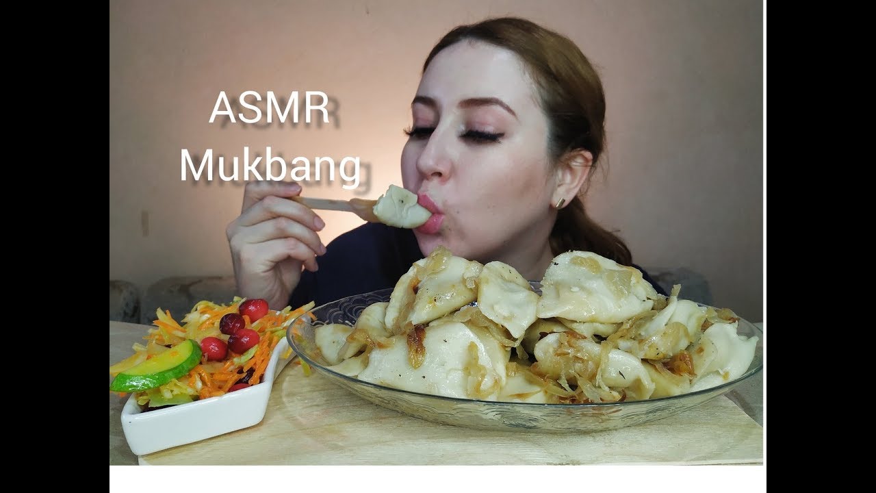 1КГ ВАРЕНИКИ С КАРТОШКОЙ И ГРИБАМИ | 1KG DUMPLINGS WITH POTATOES MUKBANG ASMR