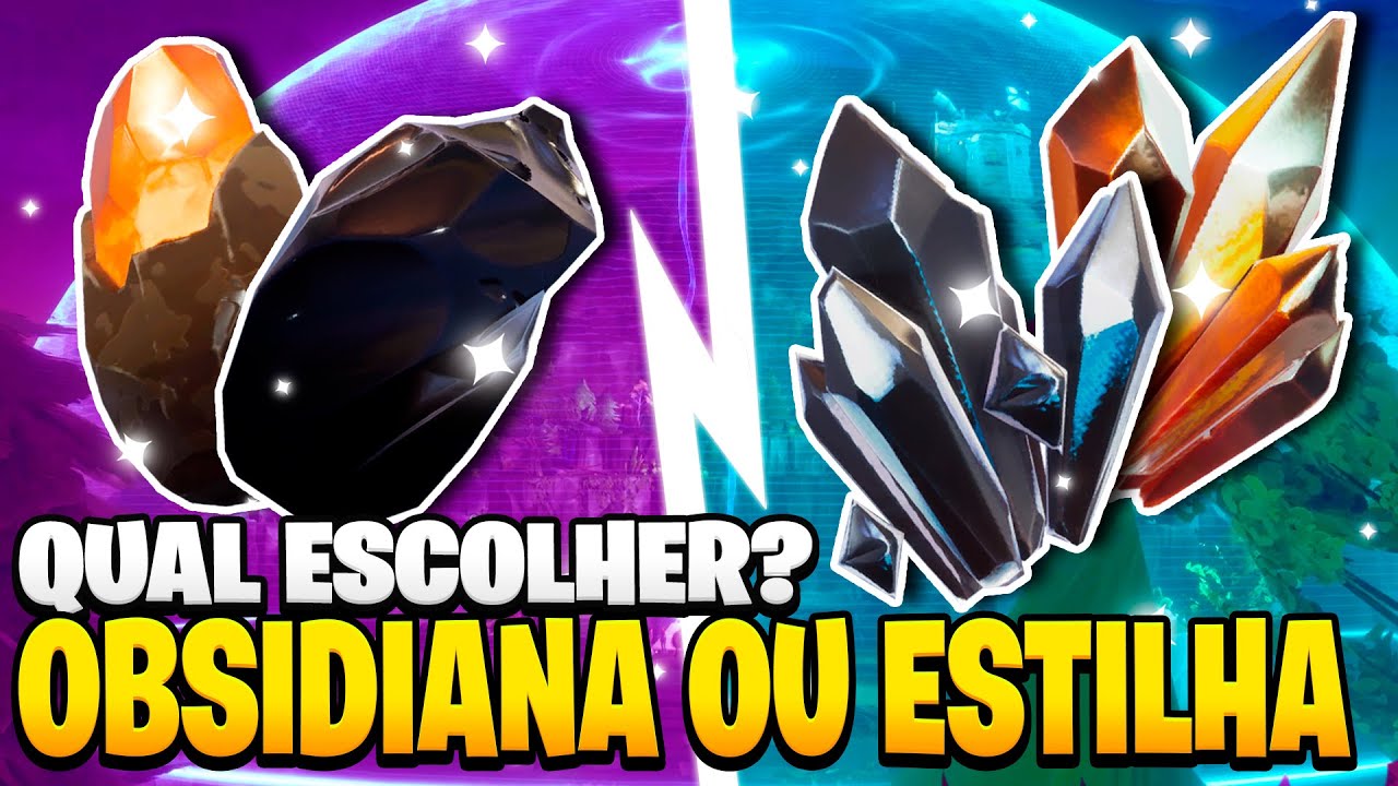 OBSIDIANA OU ESTILHA NEGRA? QUAL A MELHOR? - FORTNITE SALVE O MUNDO