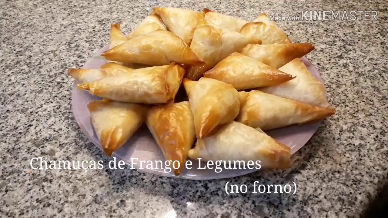Chamuças de Frango e Legumes (No Forno)