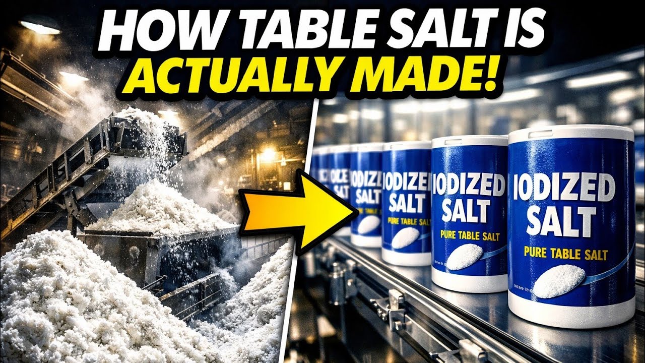 Inside a Table Salt Factory: From Raw Harvest to Iodized Granules | How It's Made