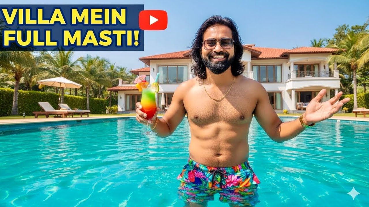 NOSSAGOA VILLA AND POOL 😍￼￼Gorai BEACH 🏖️ ￼#viral #travel #vlog #goraibeach #trendingvideo  #youtube