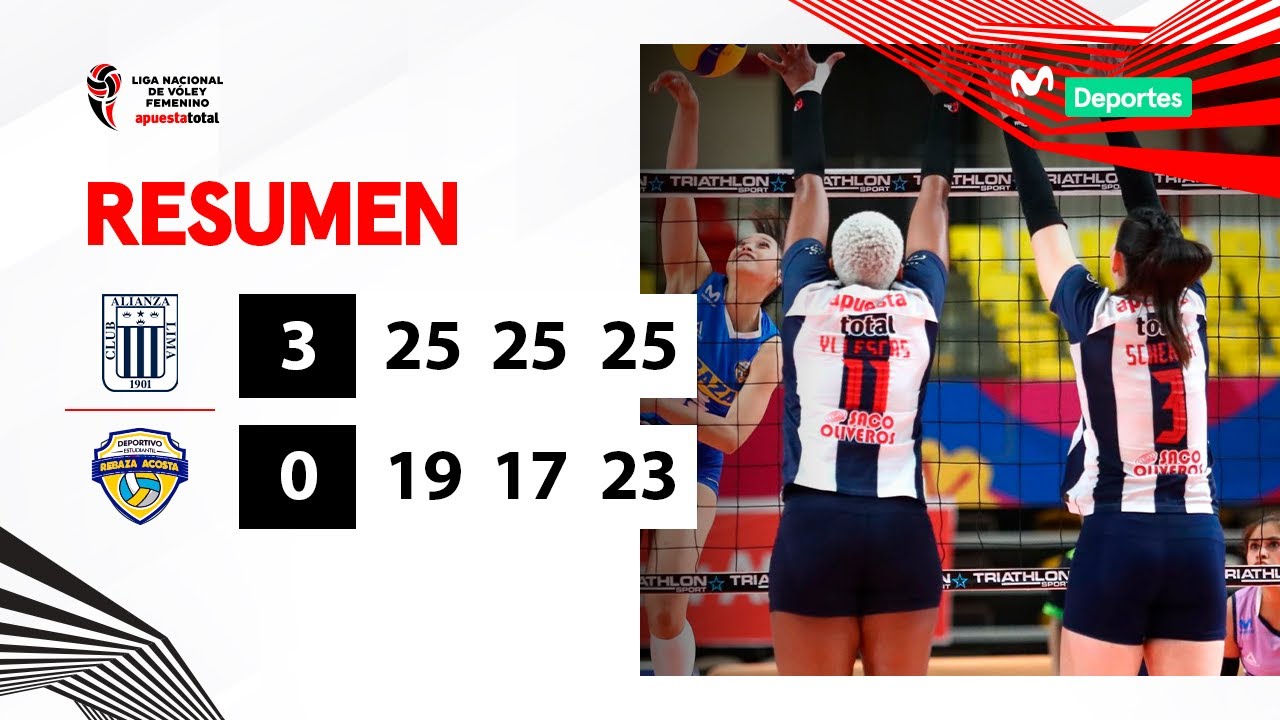 RESUMEN: Alianza Lima 🆚 Rebaza Acosta [3-0] | PRIMERA ETAPA | LNSV 2023-2024 🏆👋🏐