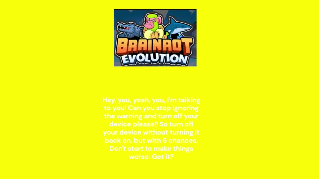 Brainrot Evolution Anti Piracy Screen